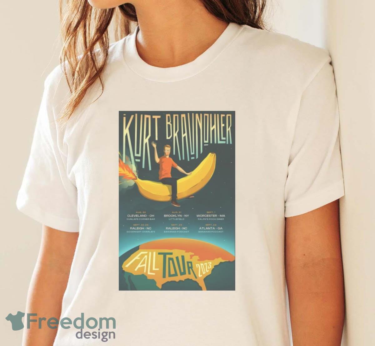 Kurt Braunohler Aug 30 2023 Cleveland Ohio Art Poster Design Shirt - White Ladies T-Shirt