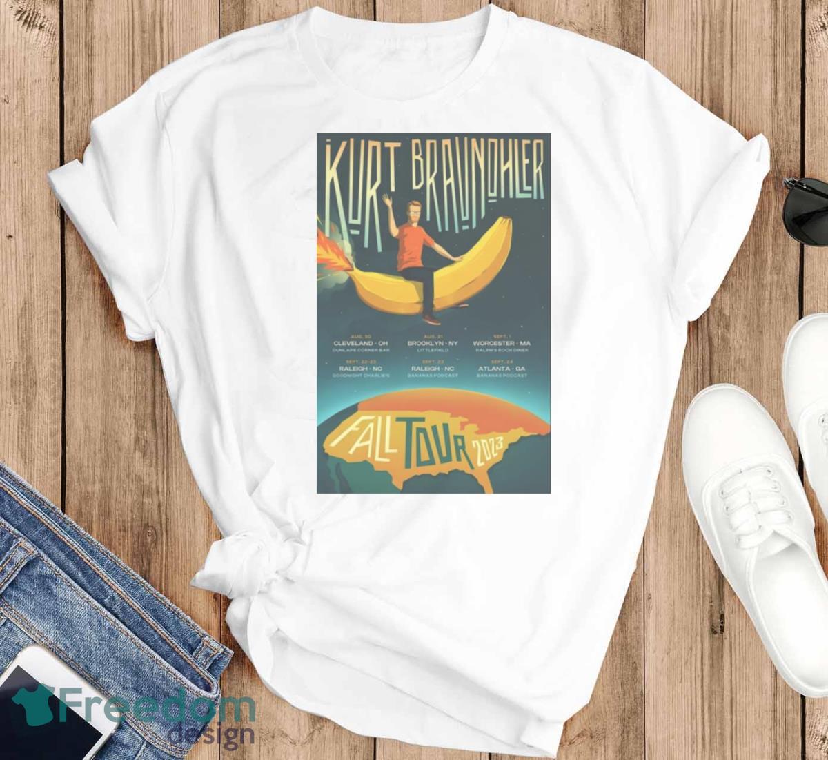 Kurt Braunohler Aug 30 2023 Cleveland Ohio Art Poster Design Shirt - T-SHIRT FLAT