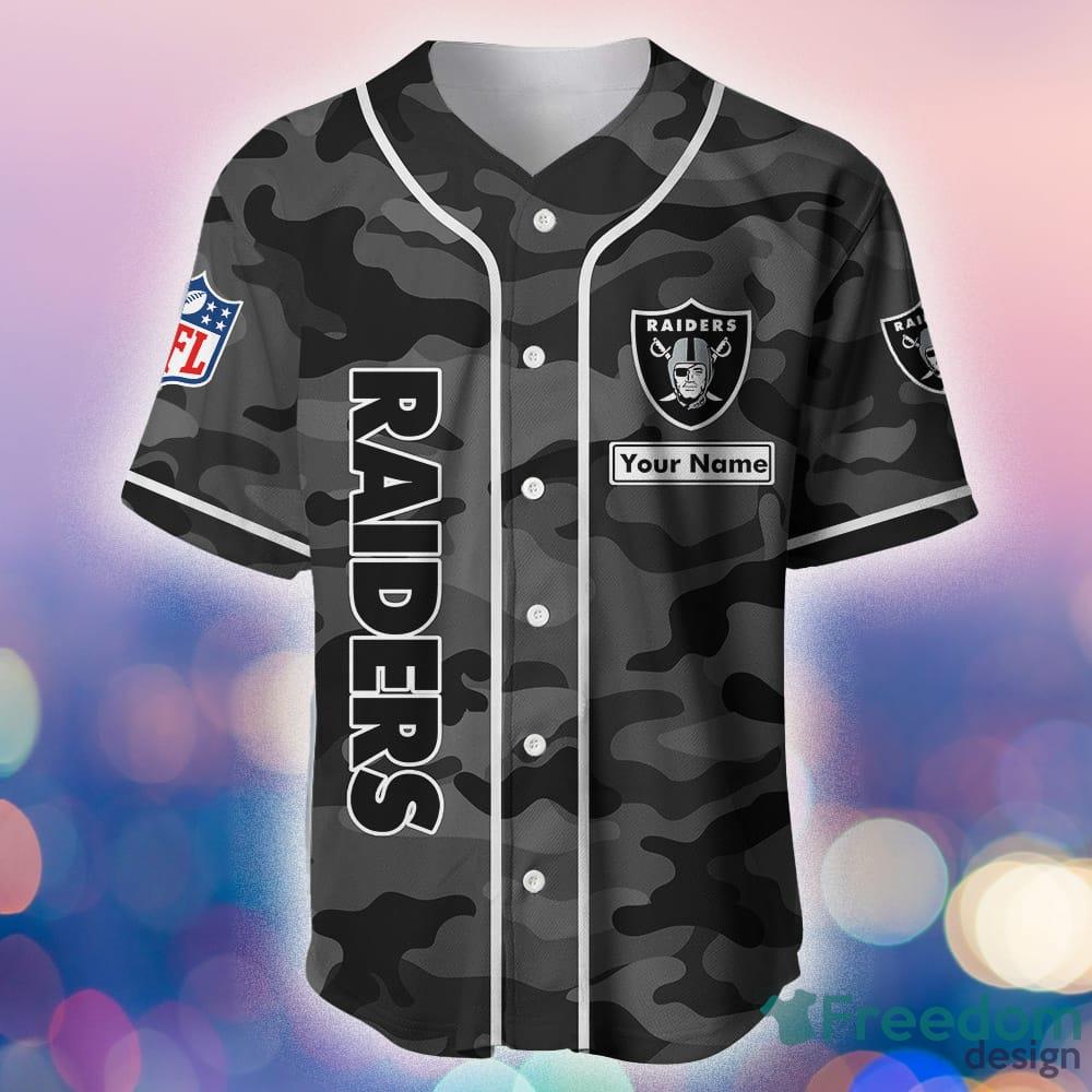 Las Vegas Raiders Custom Name Baseball Jersey NFL Shirt Best Gift For Fans