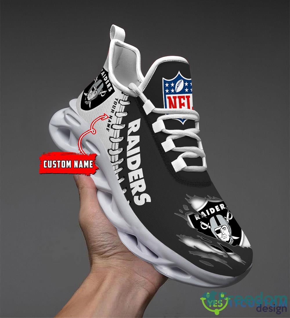 Las Vegas Raiders NFL Clunky Max Soul Shoes Custom Name Ideal Gift For Men  And Women Fans