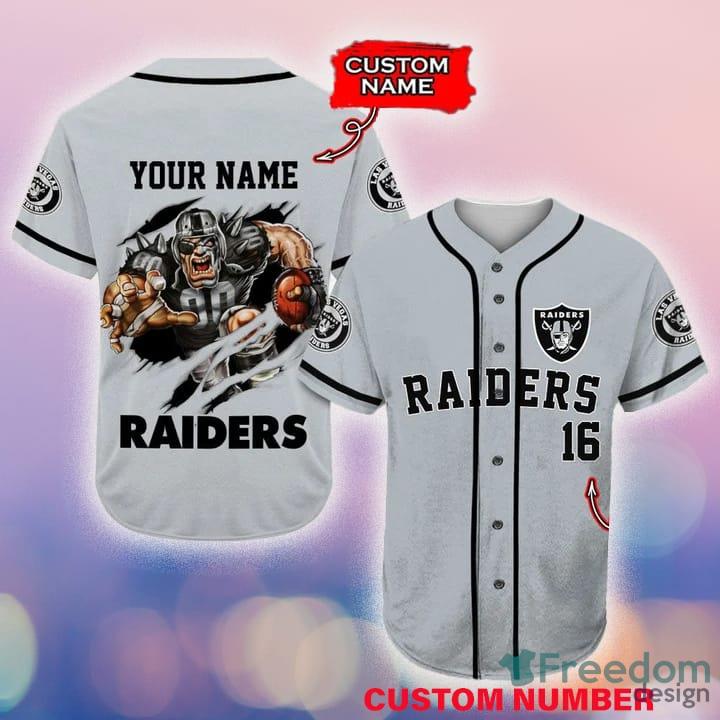 NFL Las Vegas Raiders baseball jersey shirt