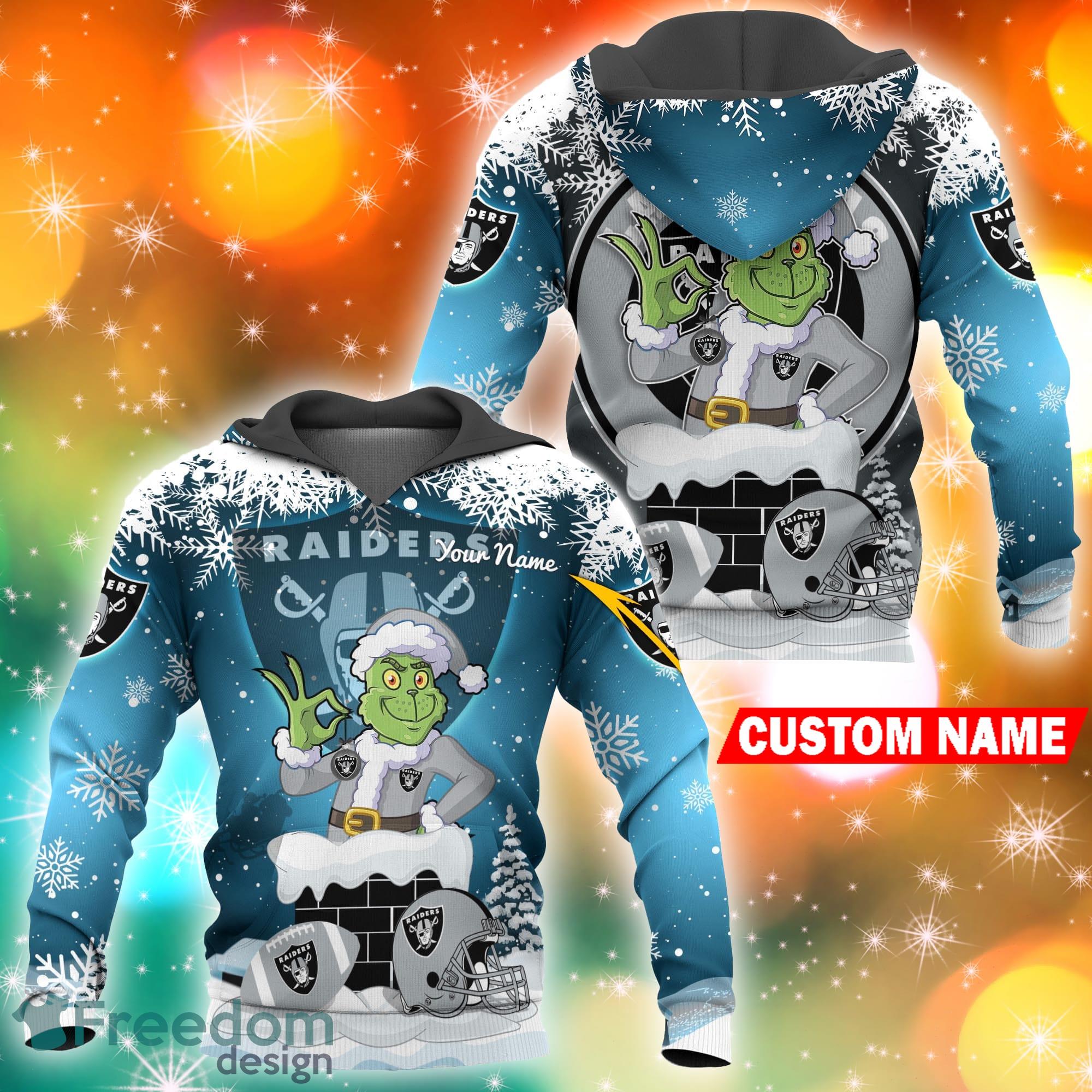 Las Vegas Raiders Christmas Grinch Sweater For Fans