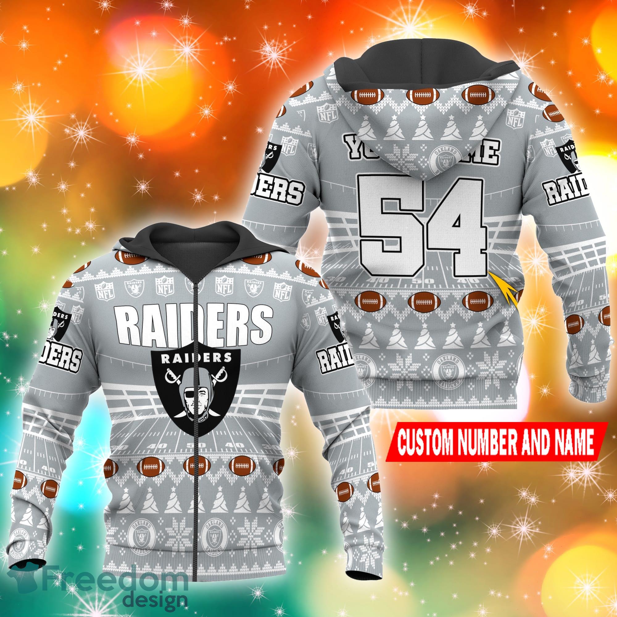 Las Vegas Raiders Nfl 3D Hoodie Personalized Team Player –