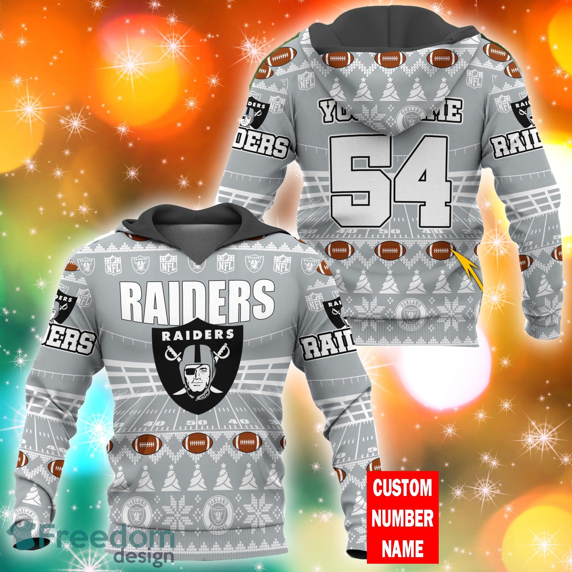 Oakland Raiders NFL Custom Name And Number All Over Print 3D