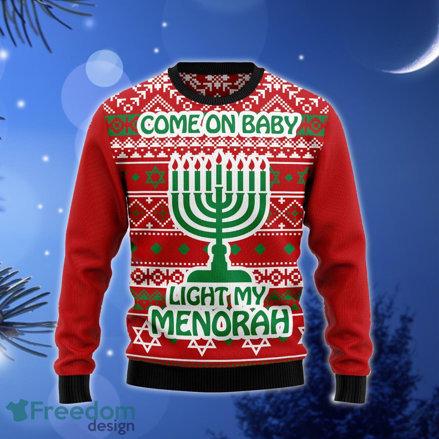 Light my menorah on sale sweater