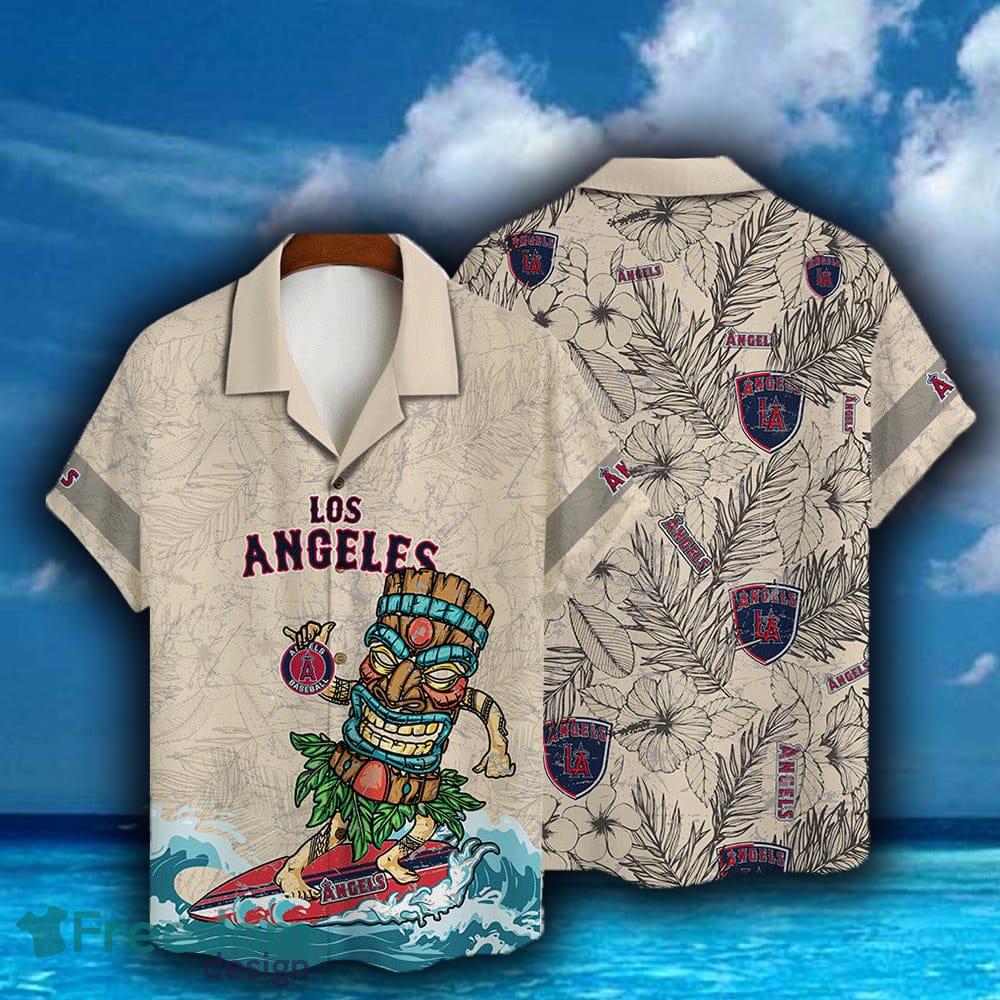 Los Angeles Angels Logo Aloha 2 Hawaiian Shirt And Short