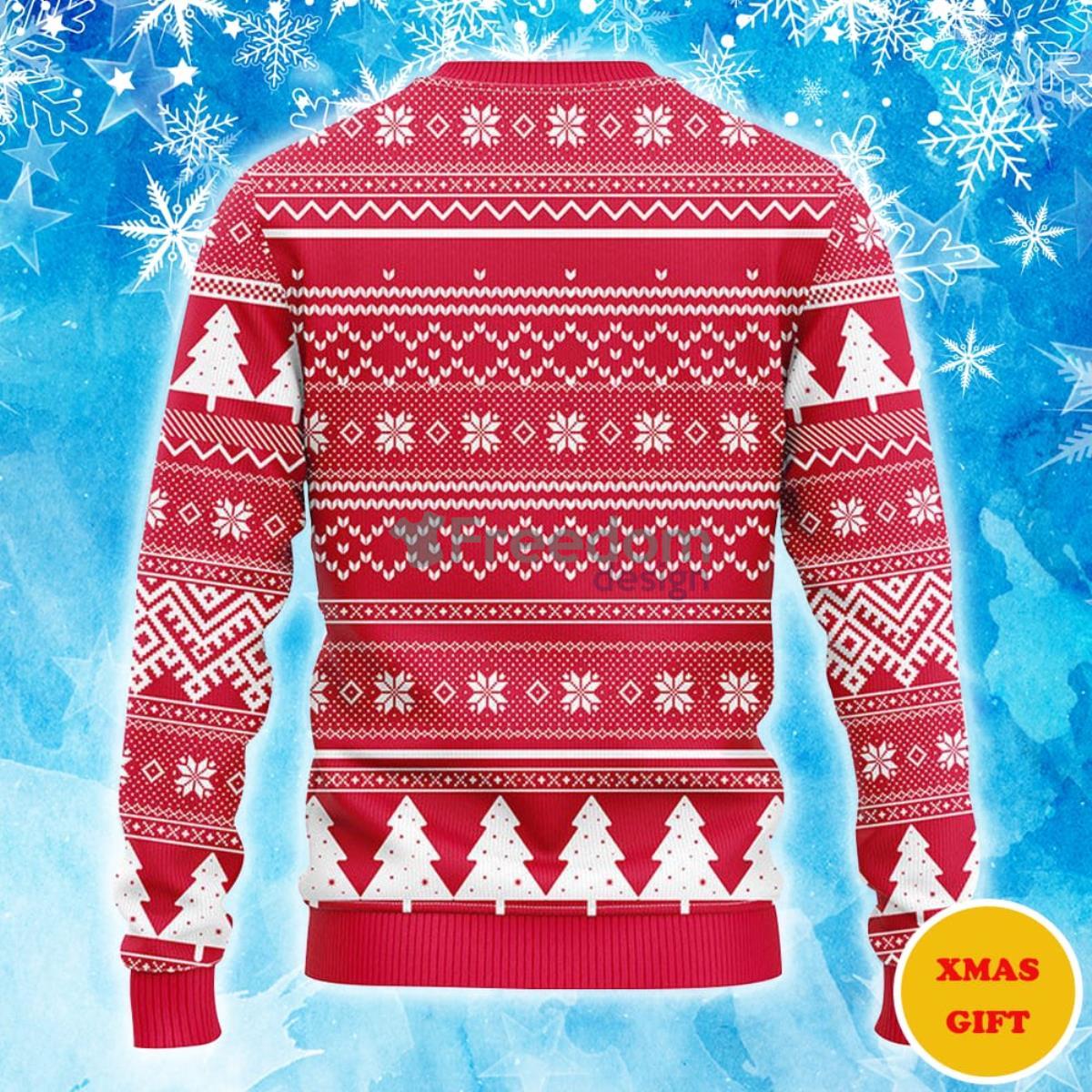 Los Angeles Angels Grinch Hug Christmas AOP Sweater Product Photo 2