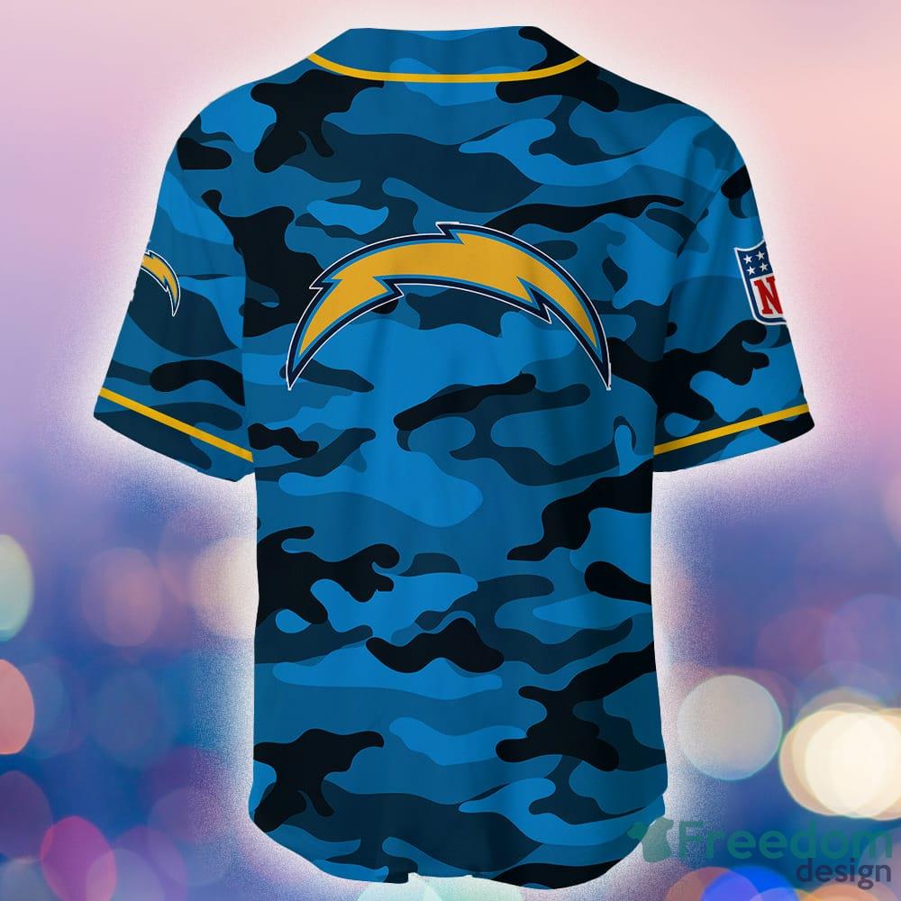 Los Angeles Chargers NFL Custom Name And Number Baseball Jersey Shirt -  Freedomdesign