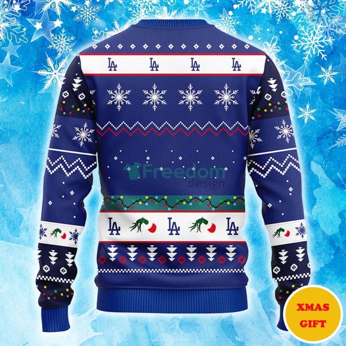 Los Angeles Dodgers 12 Grinch Xmas Day Christmas AOP Sweater Product Photo 2