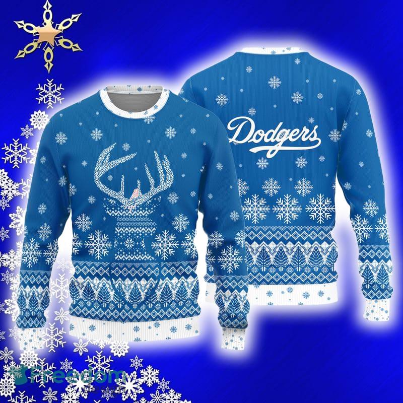 Los Angeles Dodgers Teams Reindeer Knitted Sweater For Christmas -  Freedomdesign