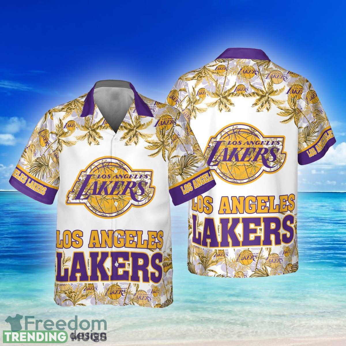 Los Angeles Lakers Vintage Hawaiian Shirt For Men And Women Gift Beach -  Freedomdesign