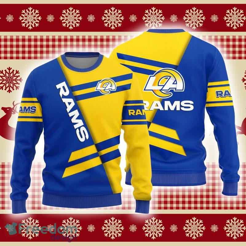 Los Angeles Rams Basic Knitted Sweater For Christmas - Freedomdesign