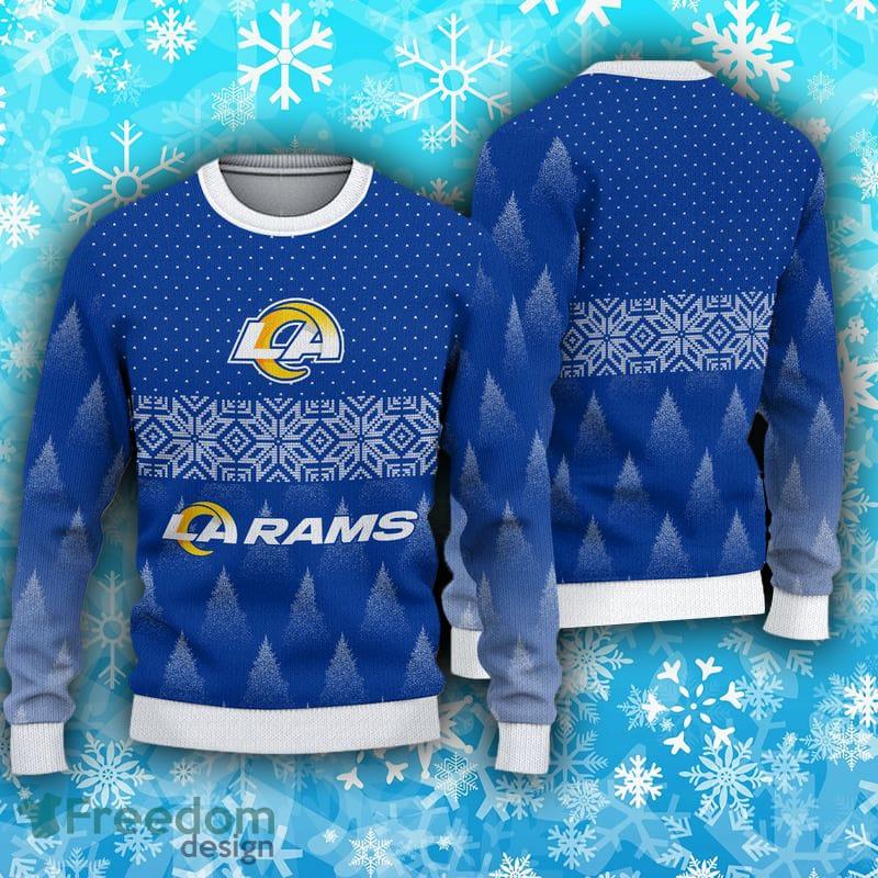 Los Angeles Rams Dog Family Holiday Ugly Sweater, Size: M