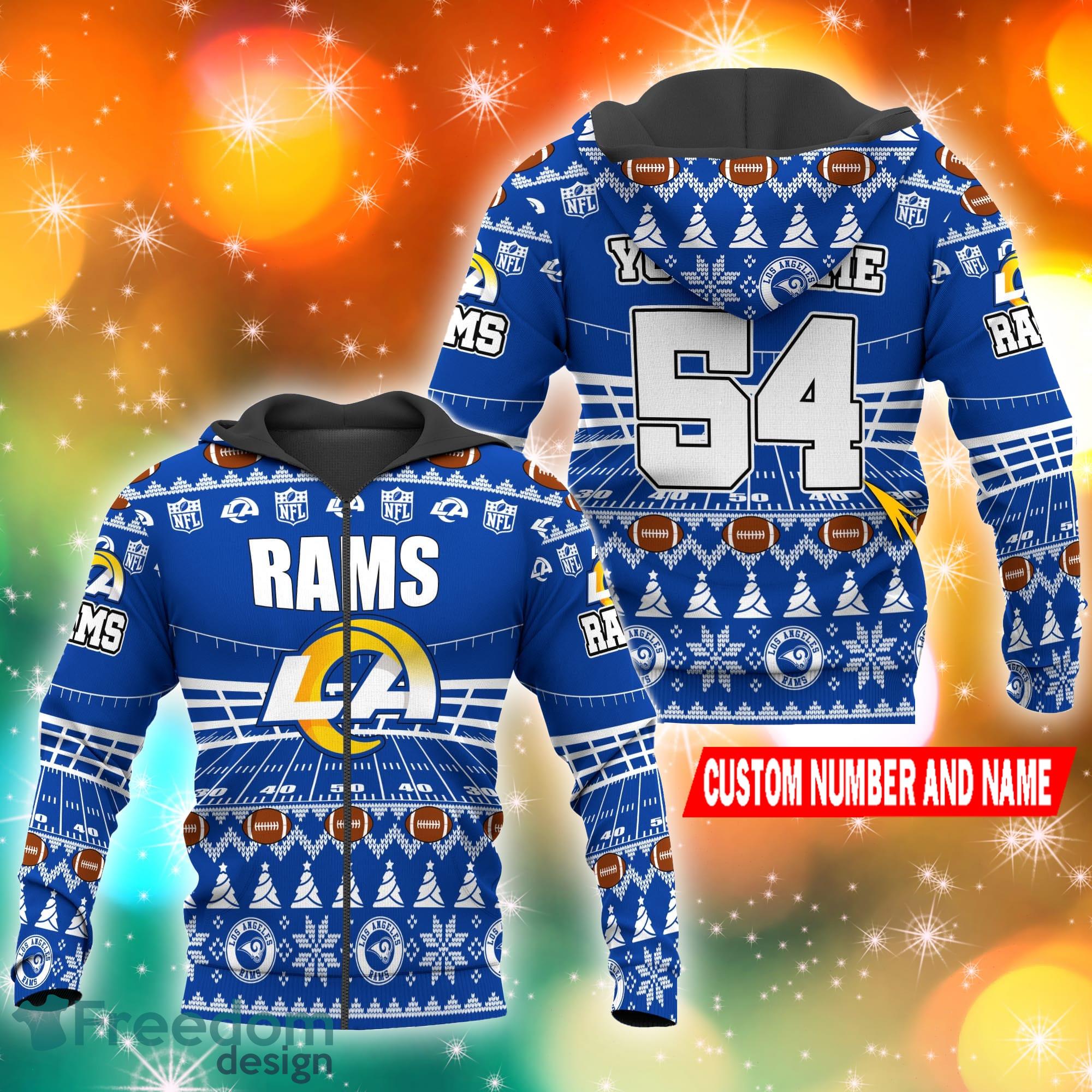 NFL Los Angeles Rams Hoodie For Fans Personalized Name - Freedomdesign