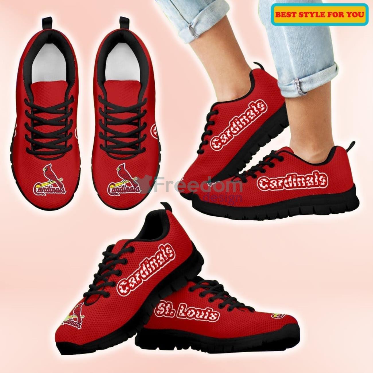 Magnificent St. Louis Cardinals Amazing Logo Casual Sneakers For Sport Fans Product Photo 1