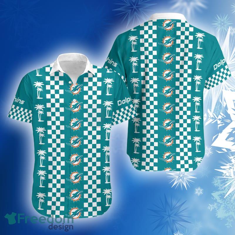 Miami Dolphins Lilo And Stitch Christmas Hawaiian Shirt Gift