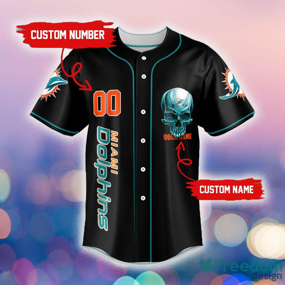 Miami Dolphins Damn Right NFL Jersey Shirt Skull Custom Number And Name  Gift For Fans Halloween - Freedomdesign