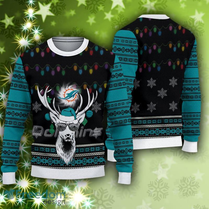 Miami Dolphins Fans Ugly Christmas Sweaters