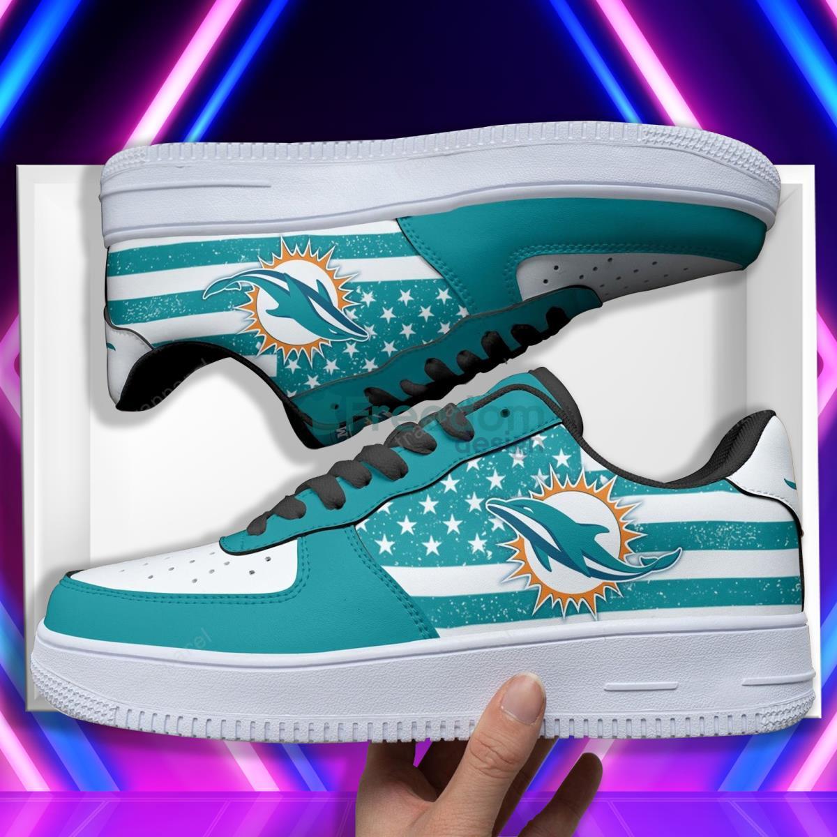 Miami Dolphins Football Team Style Air Force Shoes Gift For Men Women Product Photo 2