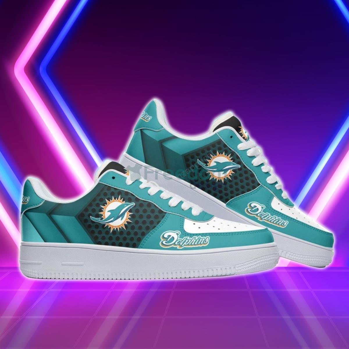 Miami Dolphins Football Team Style Air Force Shoes Great Gift For Fans Product Photo 2