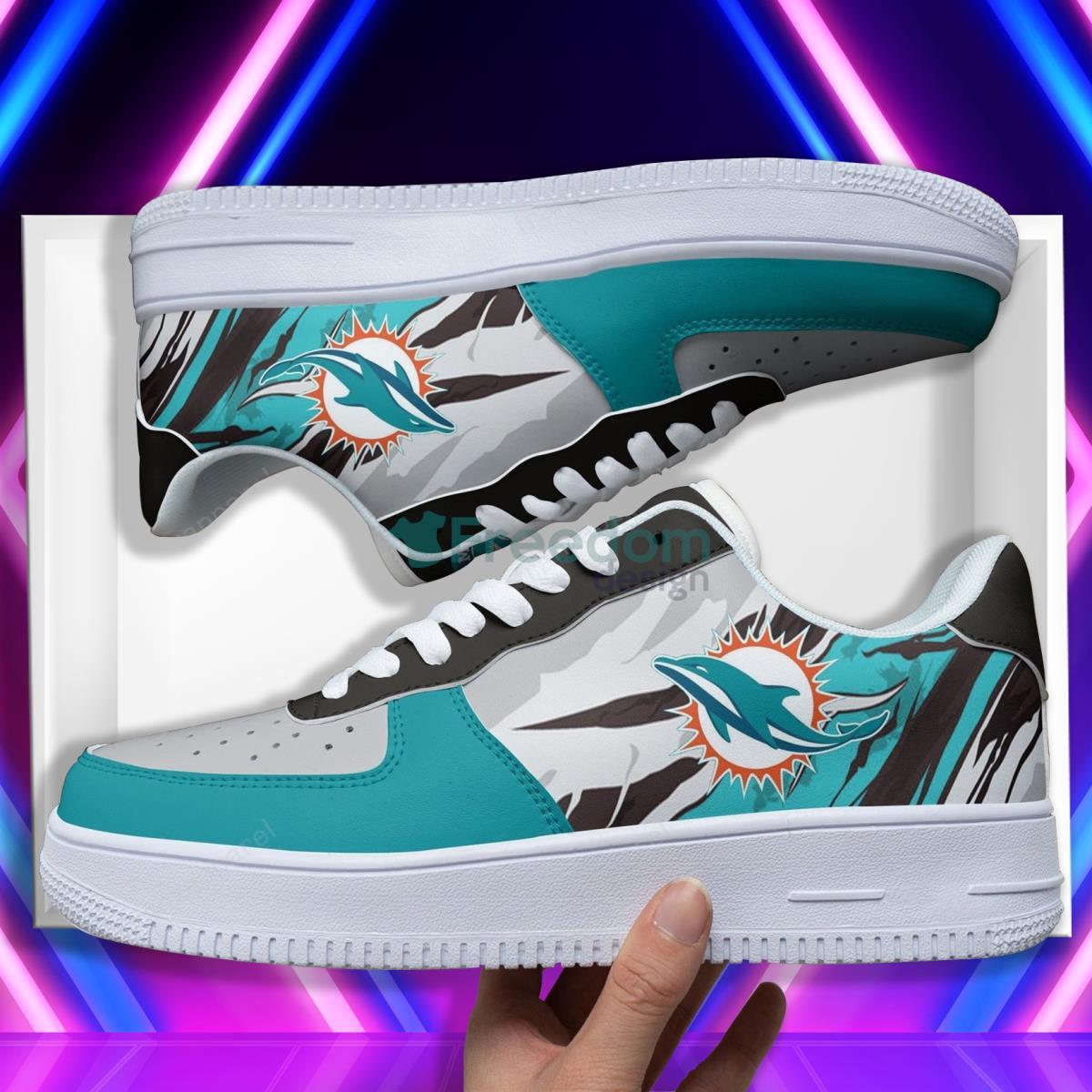 Miami Dolphins Football Team Style Air Force Shoes Great Gift For Men Women Product Photo 1