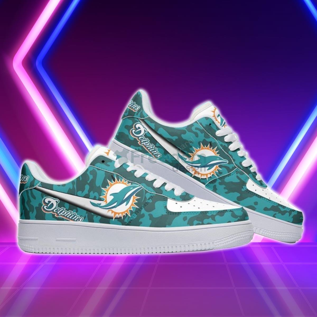 Miami Dolphins Football Team Style Air Force Shoes Special Gift For Fans Product Photo 2