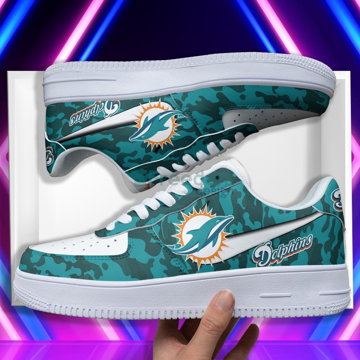 Miami Dolphins Football Team Style Air Force Shoes Special Gift For Fans Product Photo 1