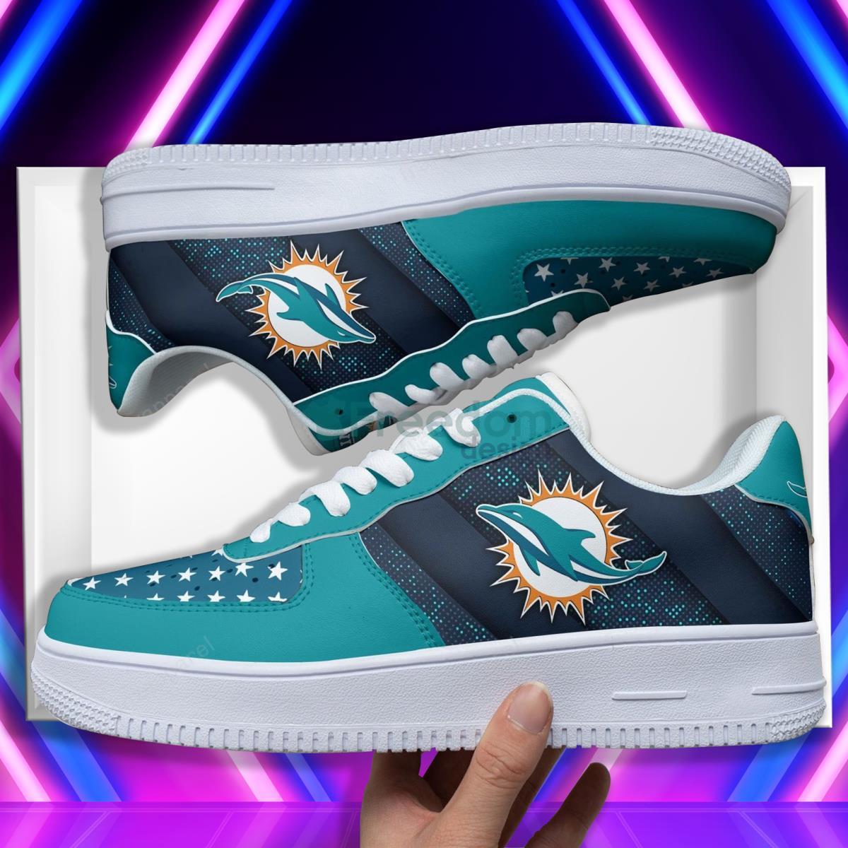 Miami Dolphins Football Team Style Air Force Shoes Unique Gift For Fans Product Photo 1