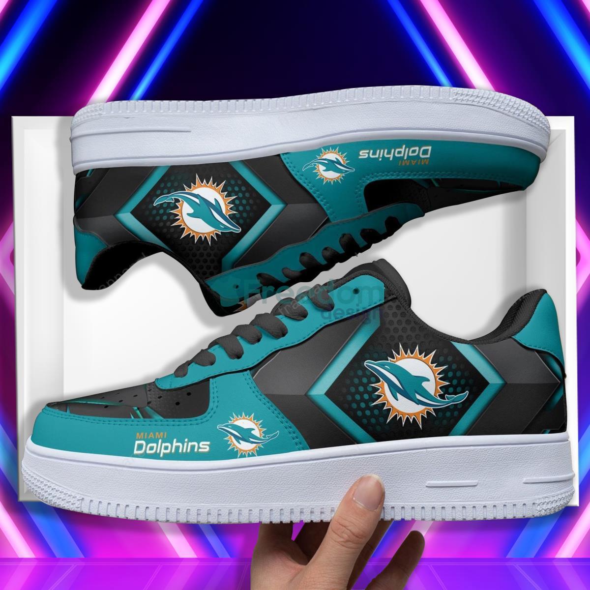 Miami Dolphins Football Team Style Design Air Force Shoes Gift For Fans Product Photo 1