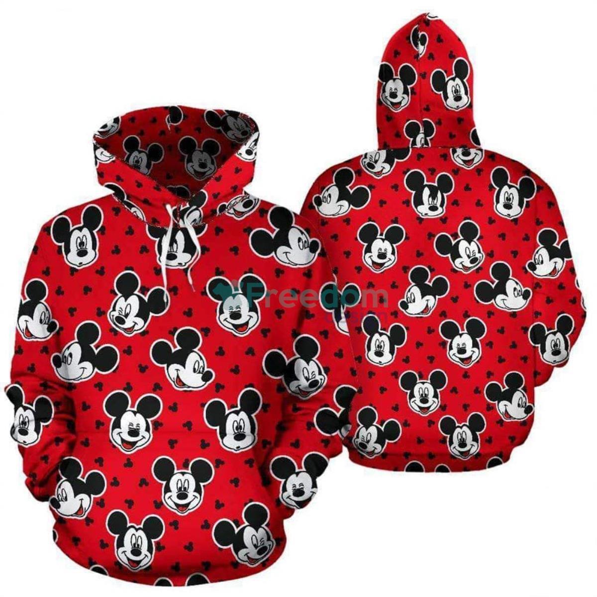 Mickey Head Pattern 3D Printed Hoodie Product Photo 1