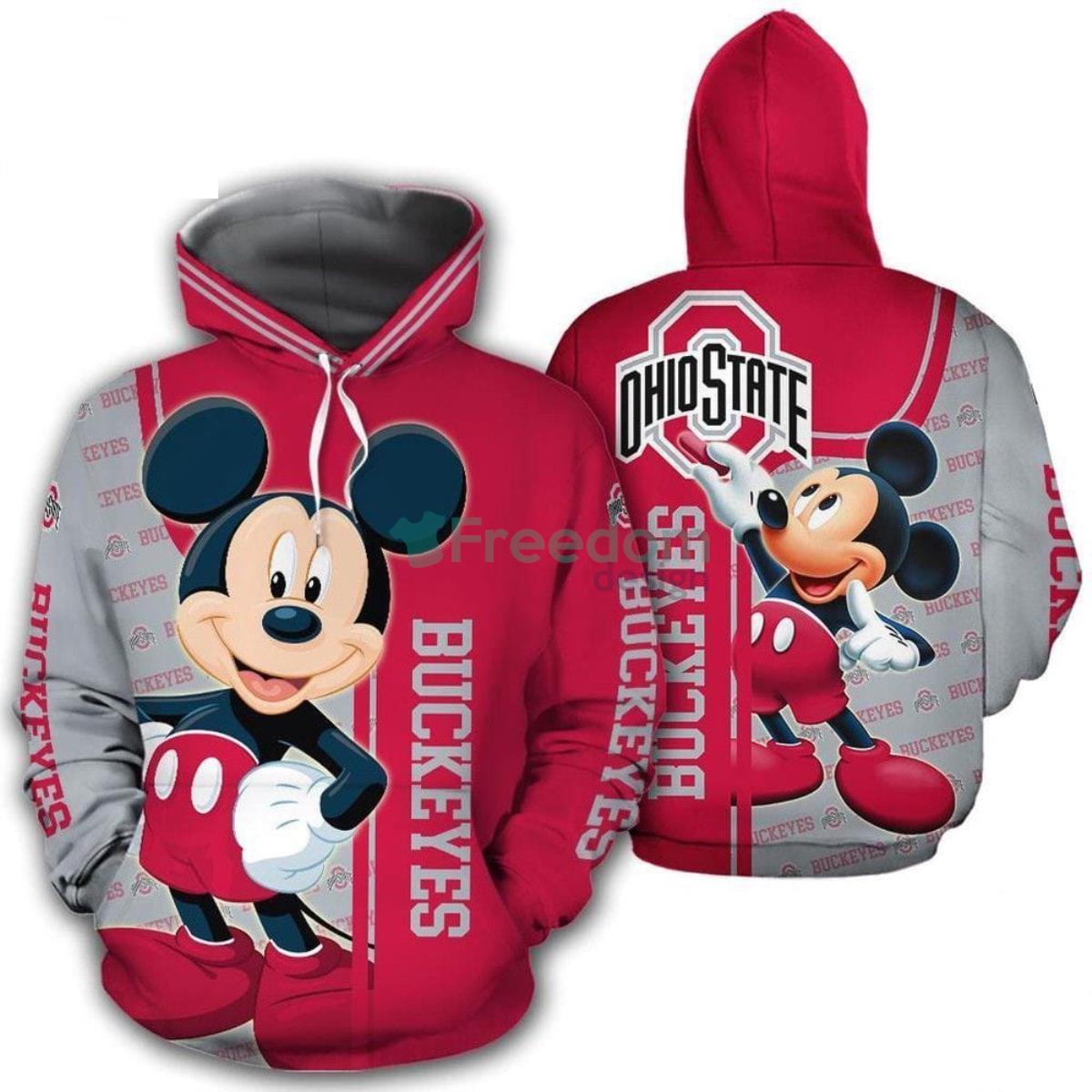 Mickey Ohio State Buckeyes 3D 3D Hoodie For Men For Women All Over Printed 3D Hoodie Product Photo 1