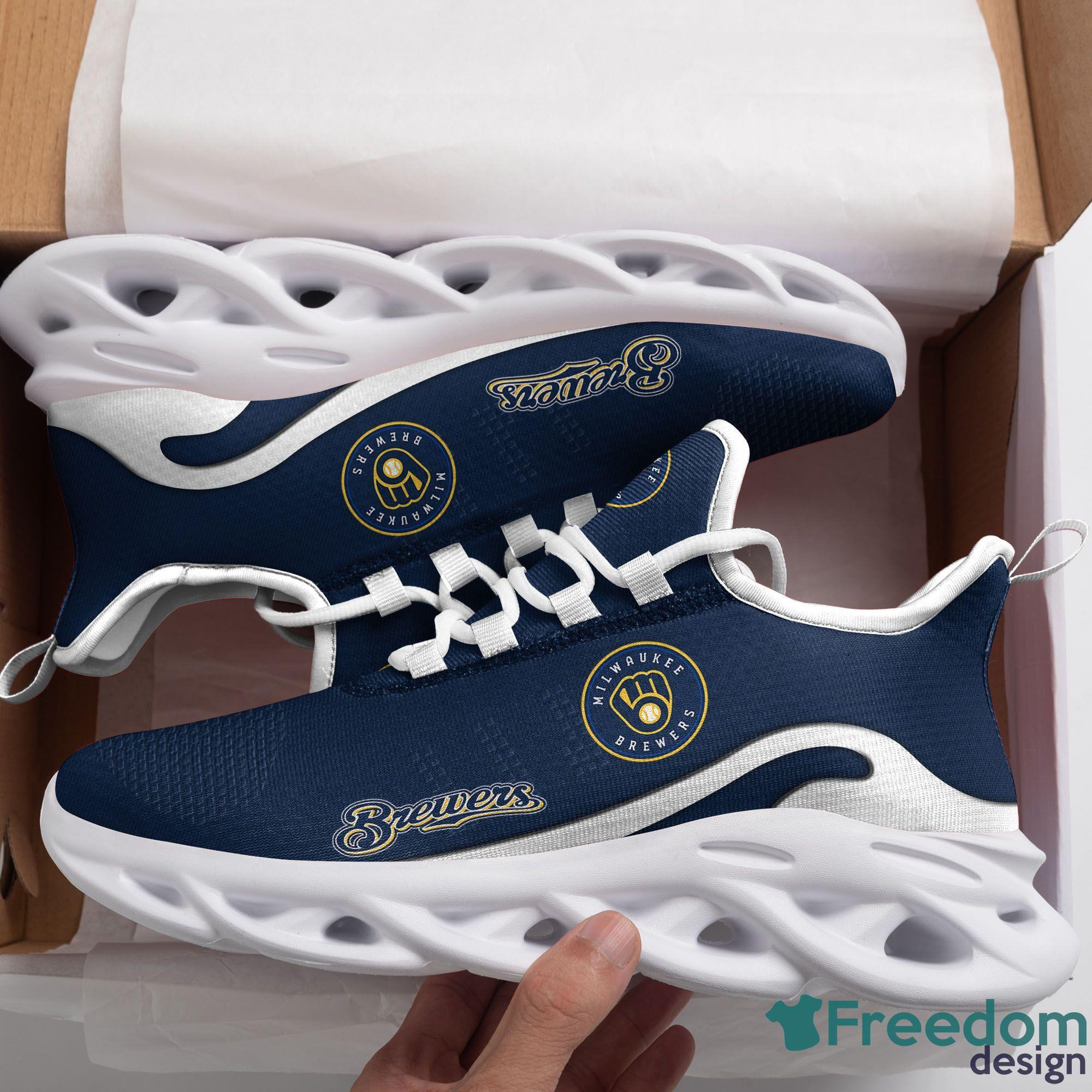 Milwaukee Brewers Logo Running Sneaker Max Soul Shoes Gift For Men And Women  - Freedomdesign