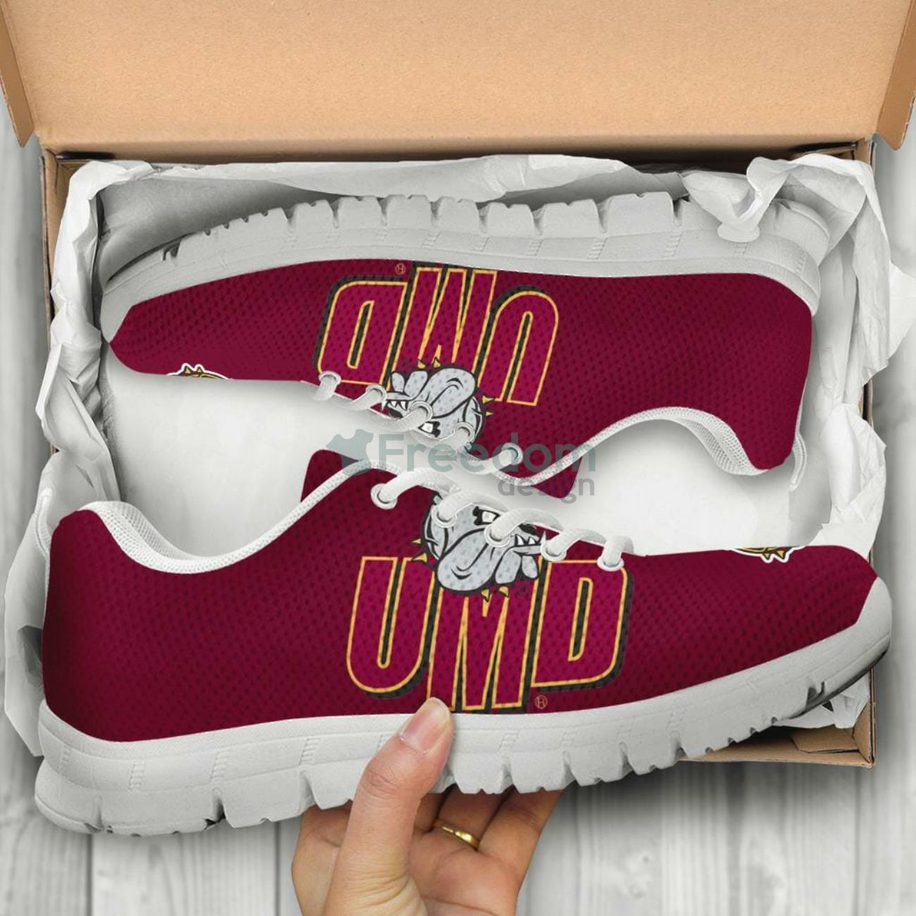 Minnesota Duluth Bulldogs Casual Sneakers For Sport Fans Product Photo 2