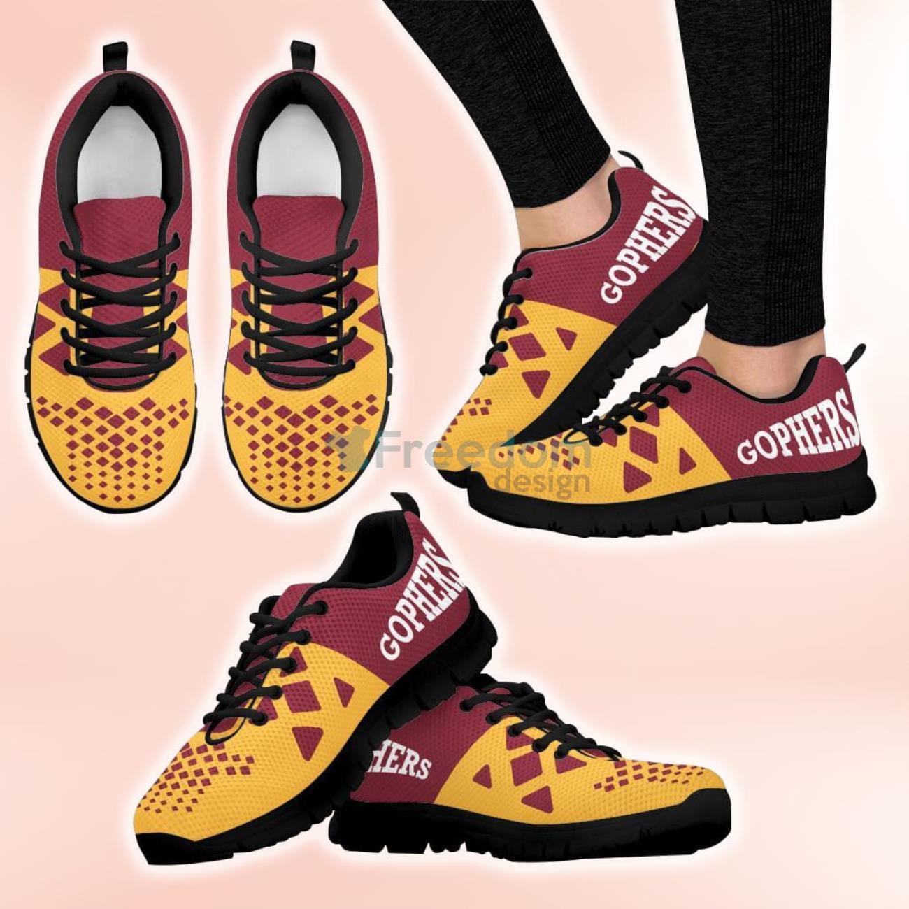 Minnesota Golden Gophers Casual Sneakers For Sport Fans Product Photo 1