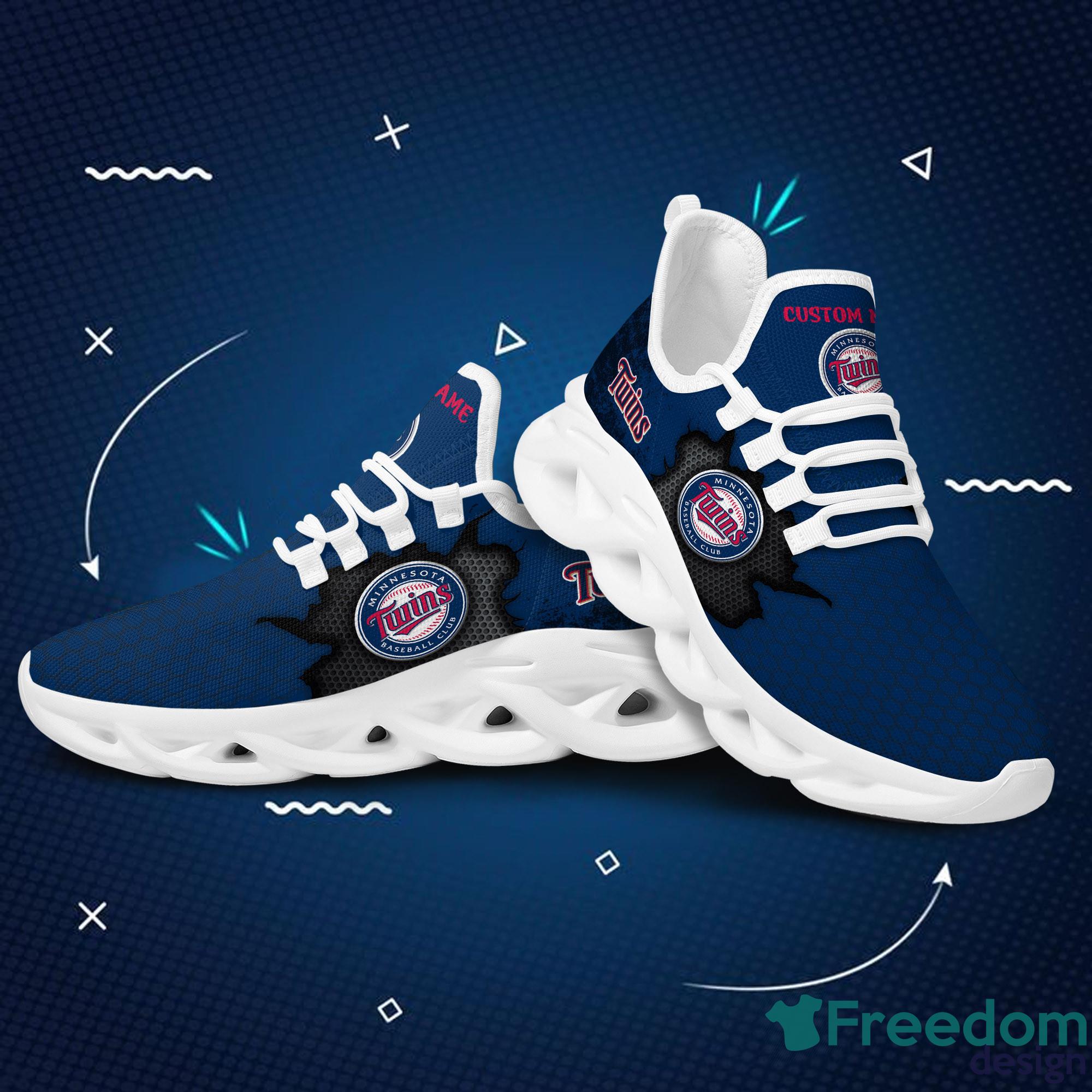 Minnesota Baseball Twins Max Soul Sneakers Running Sport Shoes Custom Name  - Freedomdesign