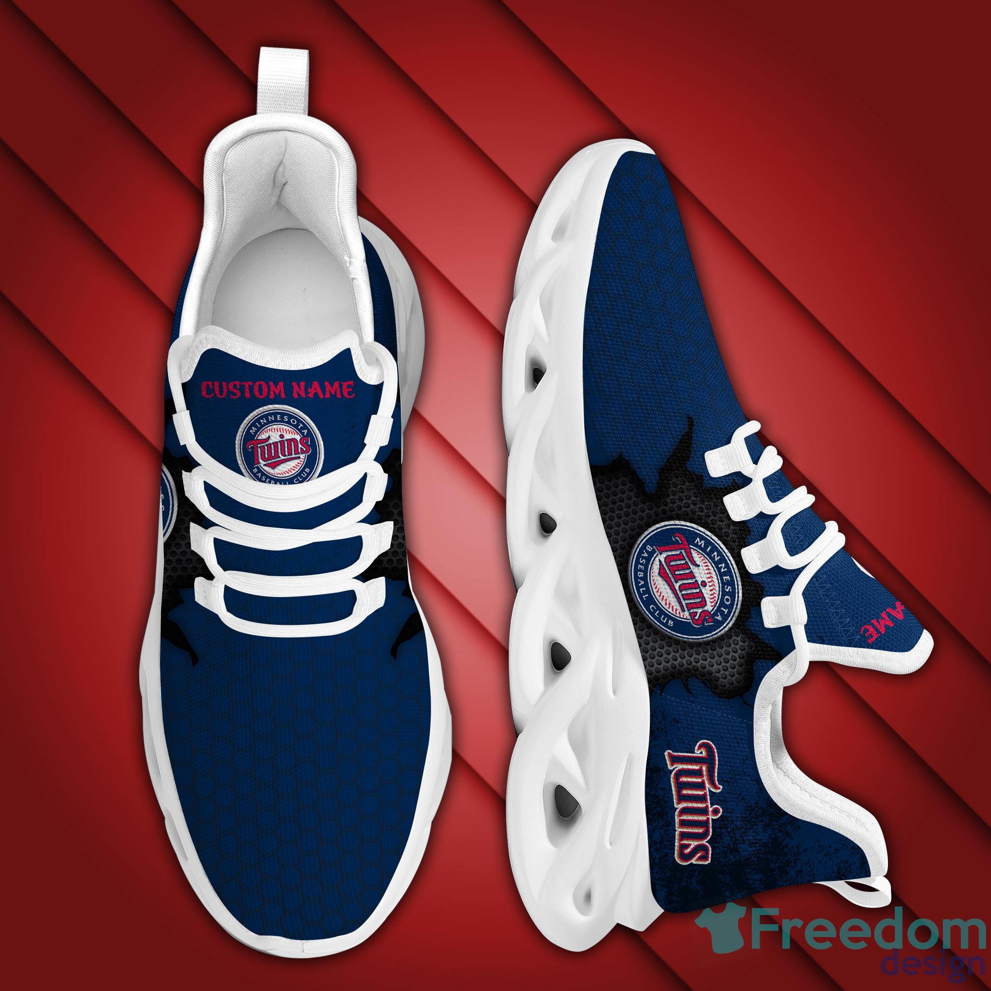 Minnesota Baseball Twins Max Soul Sneakers Running Sport Shoes Custom Name  - Freedomdesign