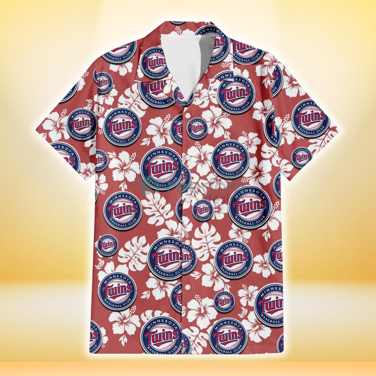 Atlanta Braves White Hibiscus Indian Red Background 3D Hawaiian Shirt Gift  For Fans - Freedomdesign