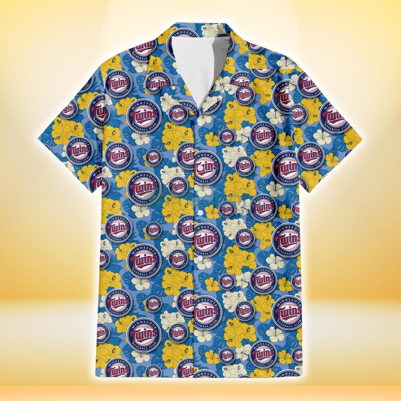 Boston Red Sox Yellow White Hibiscus Powder Blue Background 3D Hawaiian  Shirt Gift For Fans Gift For Fans