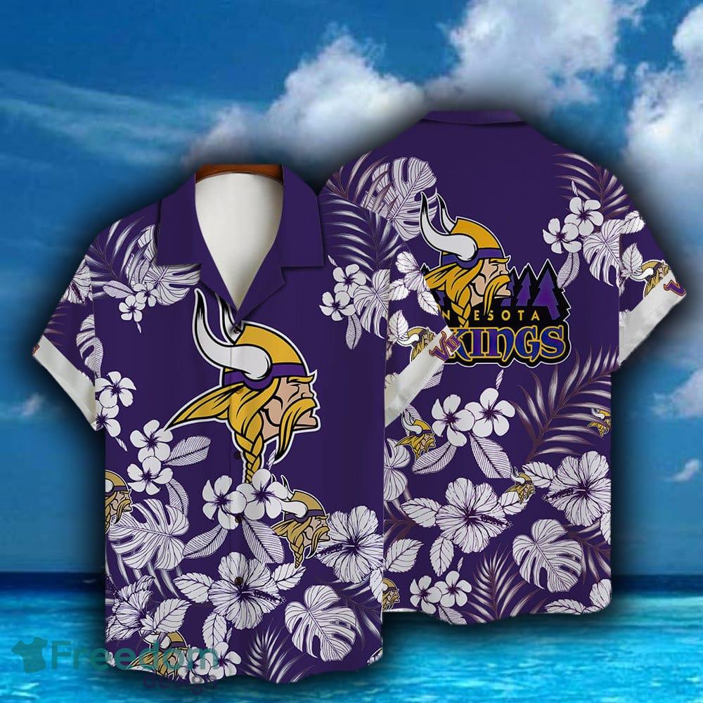 Minnesota Vikings NFL Custom Name Hawaiian Shirt Style Gift For Men Women  Fans - Freedomdesign