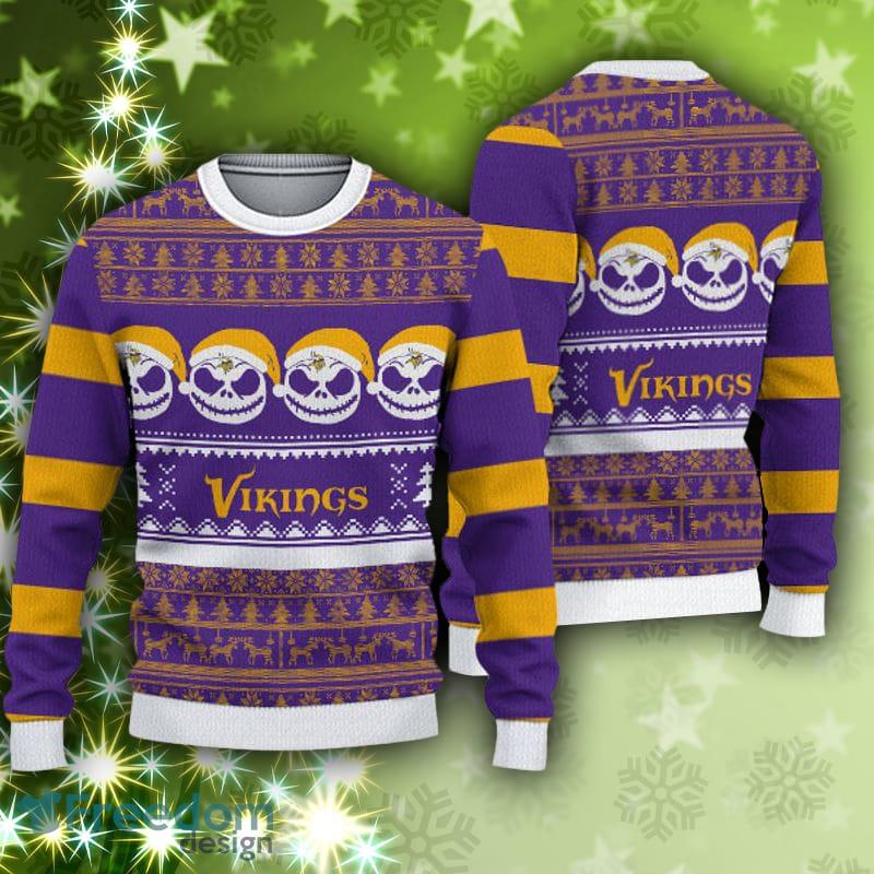 Minnesota Vikings Christmas Reindeer Ugly Christmas Sweater