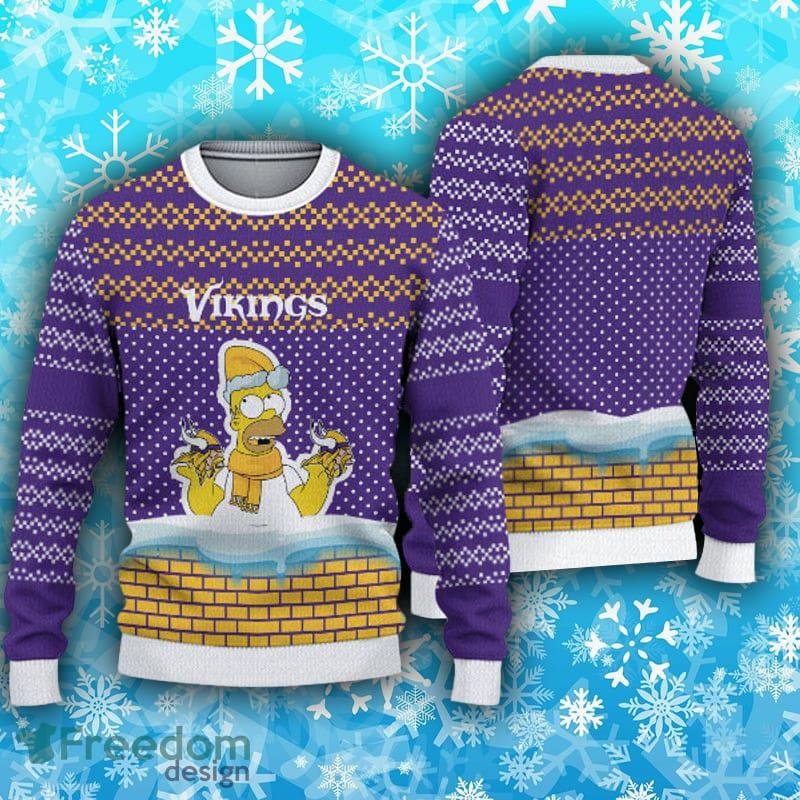 For Fans Minnesota Vikings Ugly Christmas Sweater Funny Christmas Gift