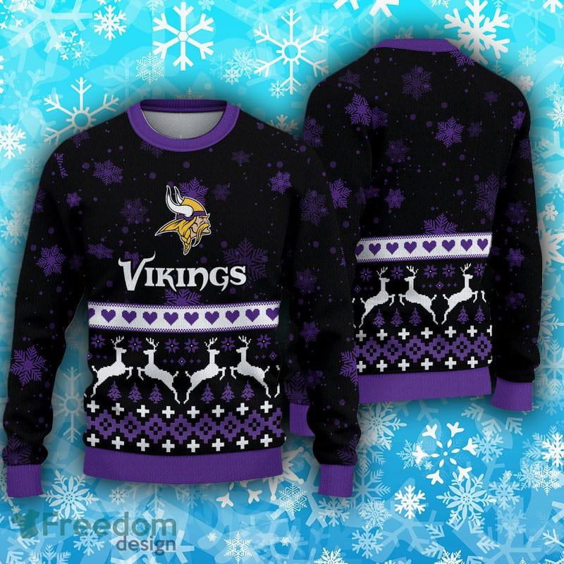 Minnesota Vikings NFL Big Logo Ugly Christmas Sweater Gift For Fans -  Banantees