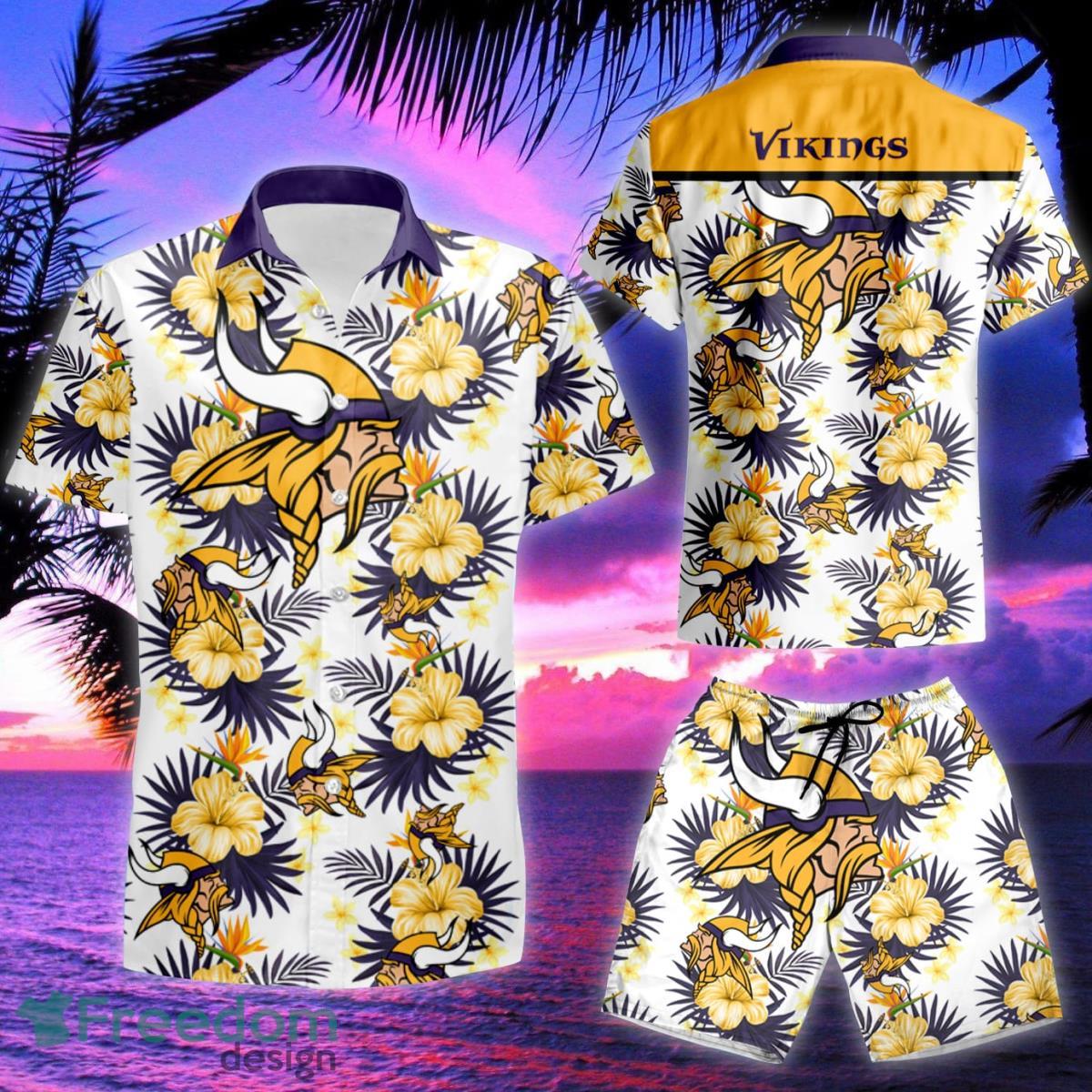 Minnesota Vikings Hawaiian Shirt & Short Product Photo 2