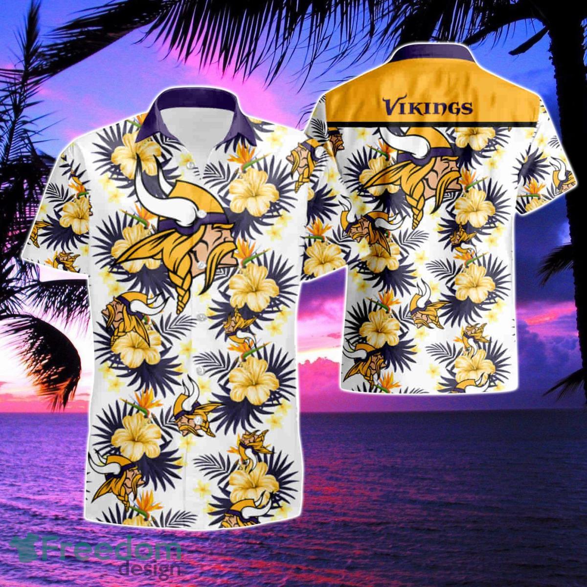 Minnesota Vikings Hawaiian Shirt & Short Product Photo 1