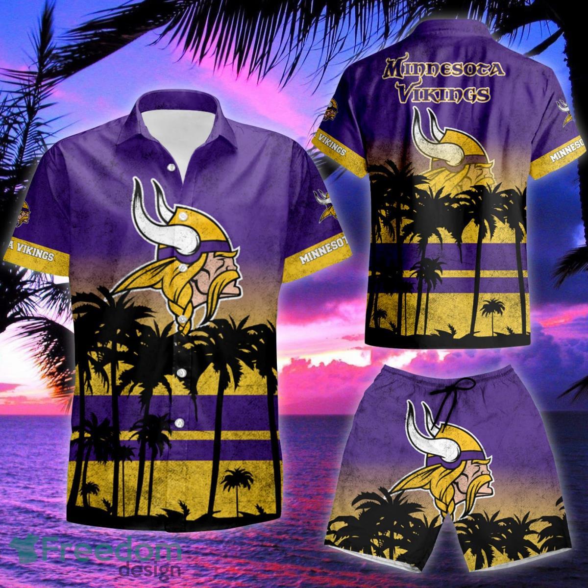 Minnesota Vikings NFL Hawaiian Shirt & Short Product Photo 2