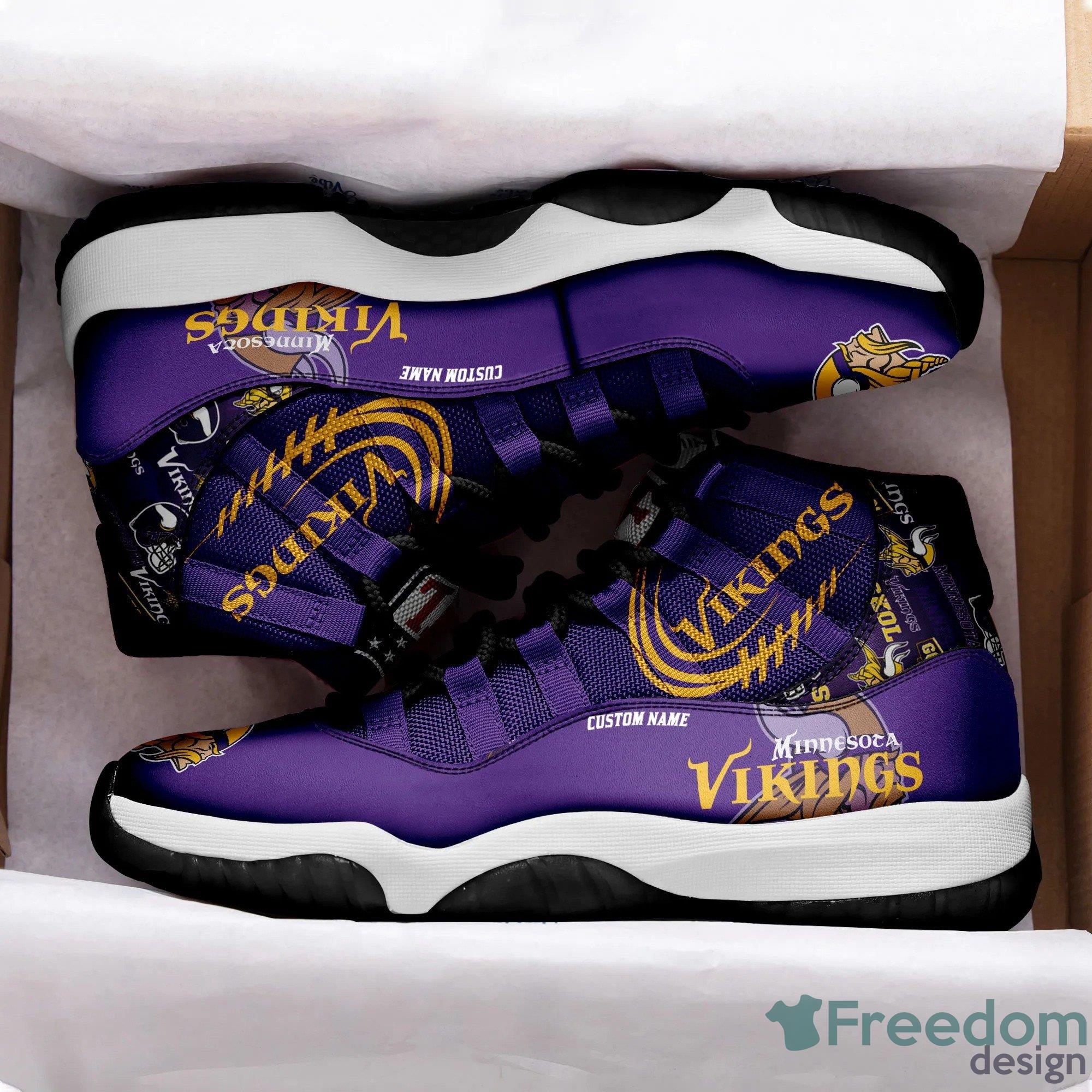 Personalized Minnesota Vikings NFL Air Jordan 4 Shoes New Trend 2023 Gift  For Men And Women