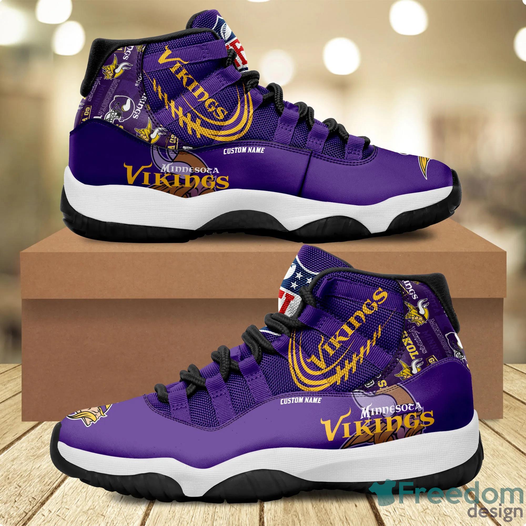 Personalized Minnesota Vikings NFL Air Jordan 4 Shoes New Trend 2023 Gift  For Men And Women