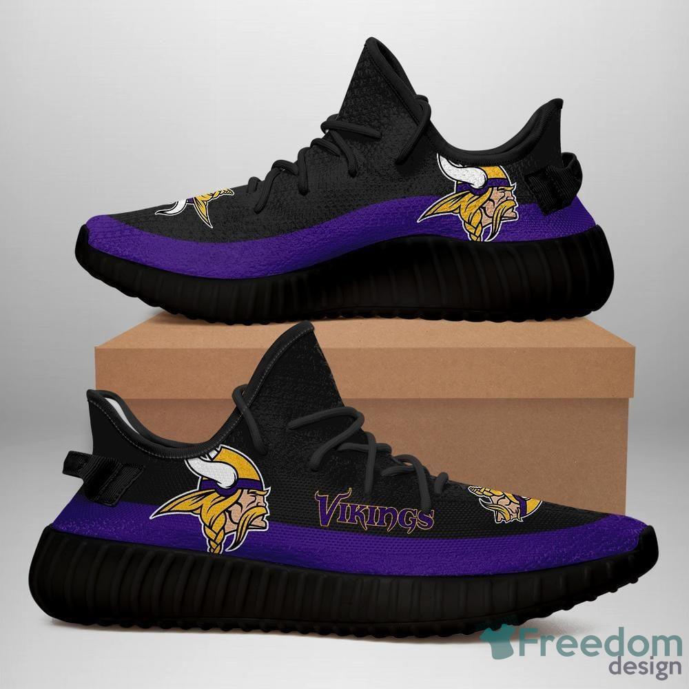 25% SALE OFF Minnesota Vikings Sneakers Big Logo Yeezy Shoes – 4