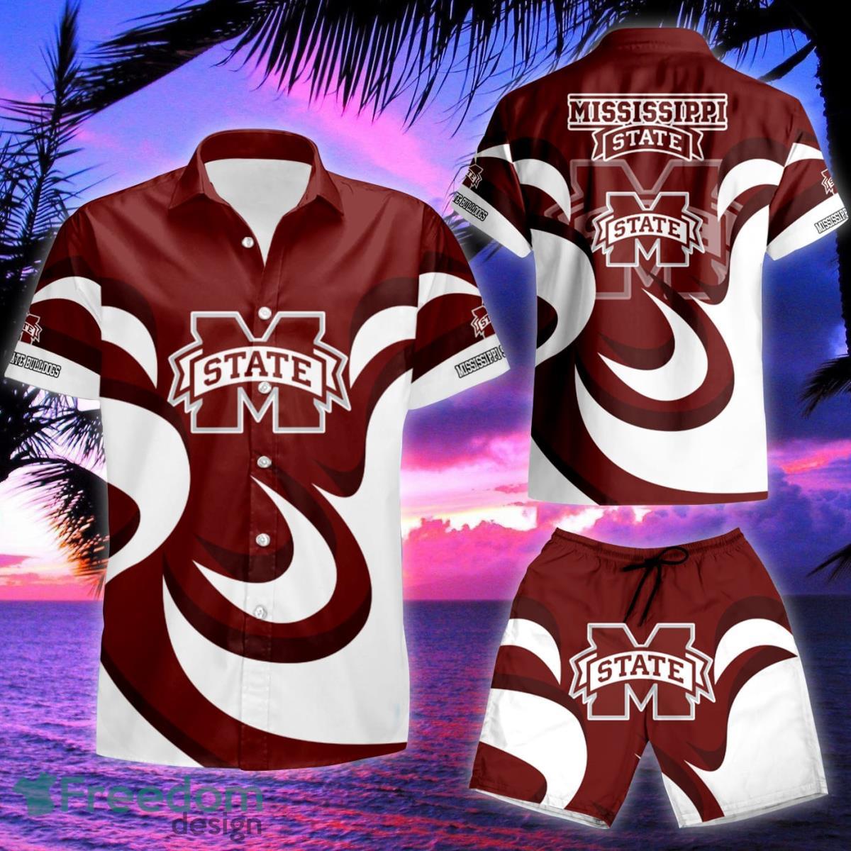 Mississippi State Bulldogs NCAA1 Hawaiian Shirt & Short Product Photo 2