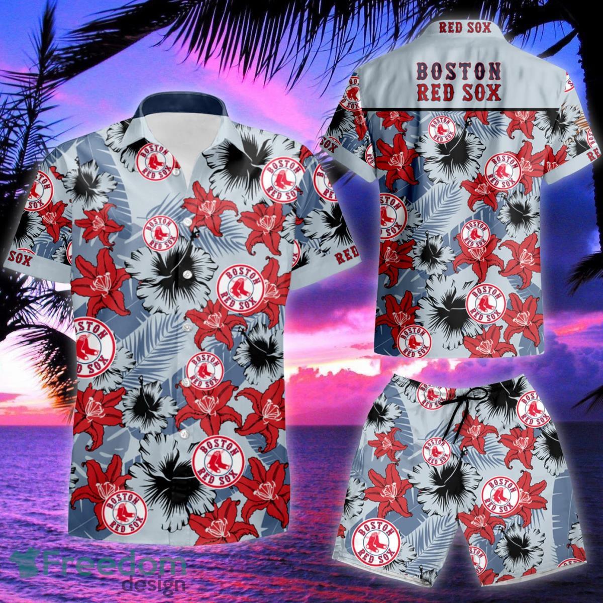 Mlb Boston Red Sox Hawaiian Shirt & Short Product Photo 2